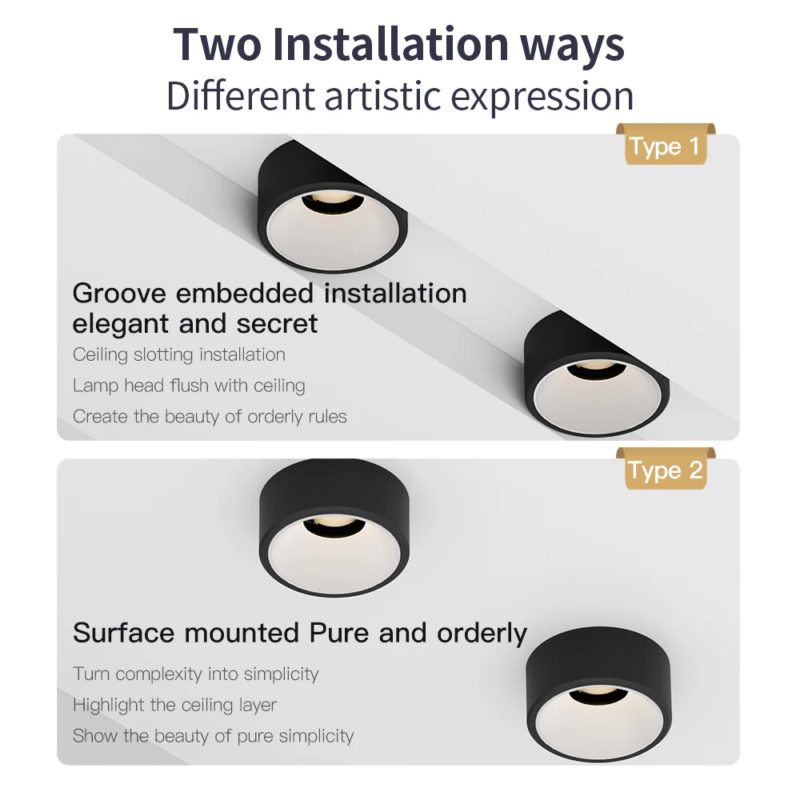 171823-spzpac.jpg Spot LED en aluminium, anti-éblouissement, 8 W, RCI >97, à encastrer, installation polyvalente – Image 7