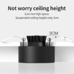 Spot LED en aluminium, anti-éblouissement, 8 W, RCI >97, à encastrer, installation polyvalente – Image 8