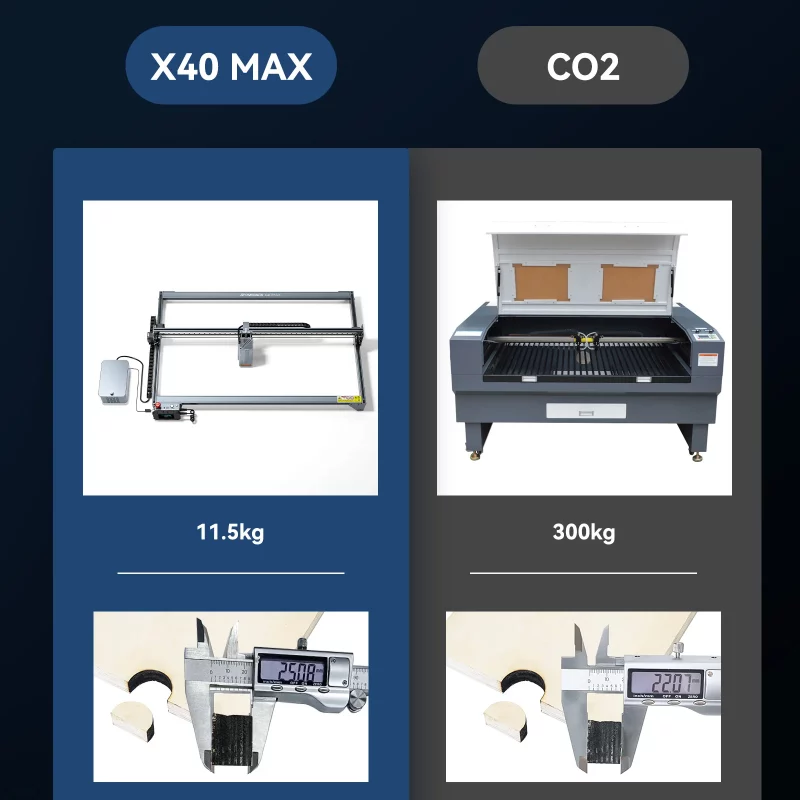 Graveur laser CNC, ATOMSTACK X40 MAX, kit de découpe et gravure professionnelle, zone de travail 800 x 400 mm – Image 15