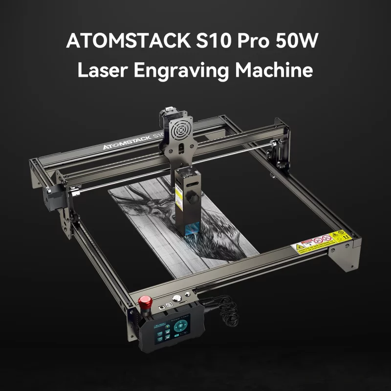 Graveur laser CNC haute puissance, ATOMSTACK S10 Pro, 50W, Pack complet pour découpe et gravure, support hors ligne – Image 2