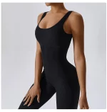 Combinaison de fitness sans couture, avec bretelles, sans manches, respirante, séchage rapide – Image 7