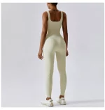 Combinaison de fitness sans couture, avec bretelles, sans manches, respirante, séchage rapide – Image 12