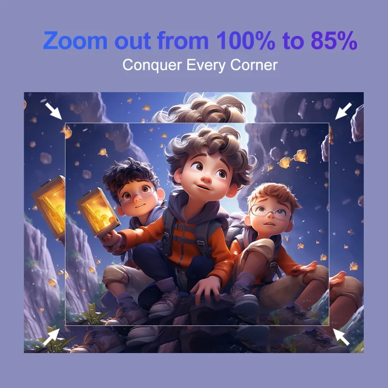 Projecteur portable Android 11, HY320, 1920x1080P, 4K, WiFi 6, rotation 180°, Home cinéma – Image 6