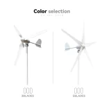 Energie éolienne à vent, 4000W, avec contrôleur MPPT/Hybride, 3 à 5 pales, pour usage domestique – Image 13