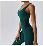 Combinaison de fitness sans couture, avec bretelles, sans manches, respirante, séchage rapide – Image 10