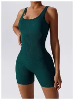 Combishort de fitness sans couture, avec bretelles, respirante, séchage rapide – Image 12