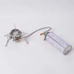 Réchaud à gaz portable et pliable, alliage d’aluminium, cuisinière de camping avec boîte – Image 5