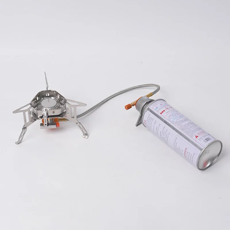 S9bf175c051e847c49b98d213a6d2340dZ Réchaud à gaz portable et pliable, alliage d’aluminium, cuisinière de camping avec boîte – Image 5