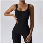 Combinaison de fitness sans couture, avec bretelles, sans manches, respirante, séchage rapide – Image 8
