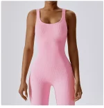 Combinaison de fitness sans couture, avec bretelles, sans manches, respirante, séchage rapide – Image 21