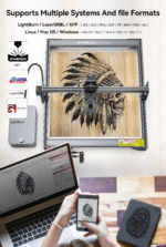 Graveur laser CNC, ATOMSTACK S20 Pro, 130W, kit pour découpe et gravure, support hors ligne – Image 12