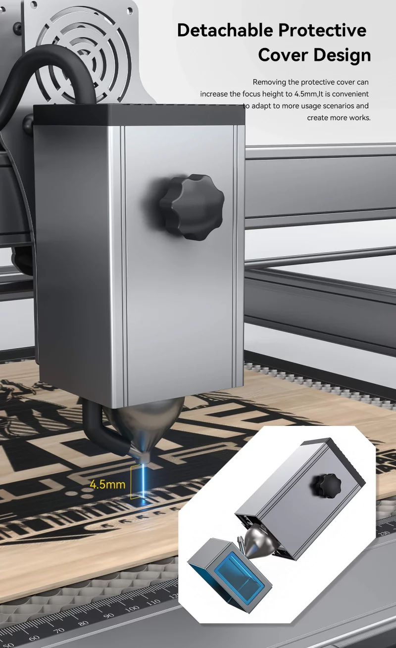 Graveur laser CNC, ATOMSTACK S20 Pro, 130W, kit pour découpe et gravure, support hors ligne – Image 6