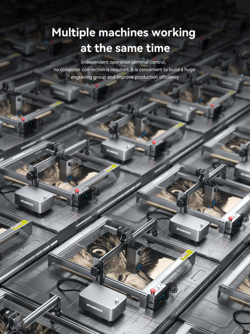 Graveur laser CNC, ATOMSTACK S20 Pro, 130W, kit pour découpe et gravure, support hors ligne – Image 17