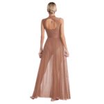 Robe de danse torsadée, maille transparente, danse lyrique de ballet, costume de scène – Image 2
