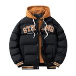 Veste doudoune à capuche épaissie, à l'épreuve du vent, Automne/Hiver – Image 5