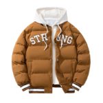 Veste doudoune à capuche épaissie, à l'épreuve du vent, Automne/Hiver – Image 6