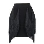 Jupe de danse latine à franges, pour performance sur scène