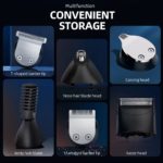 Tondeuse à cheveux et barbe de précision KK-9001T, 11 en 1, étanche, rechargeable – Image 2