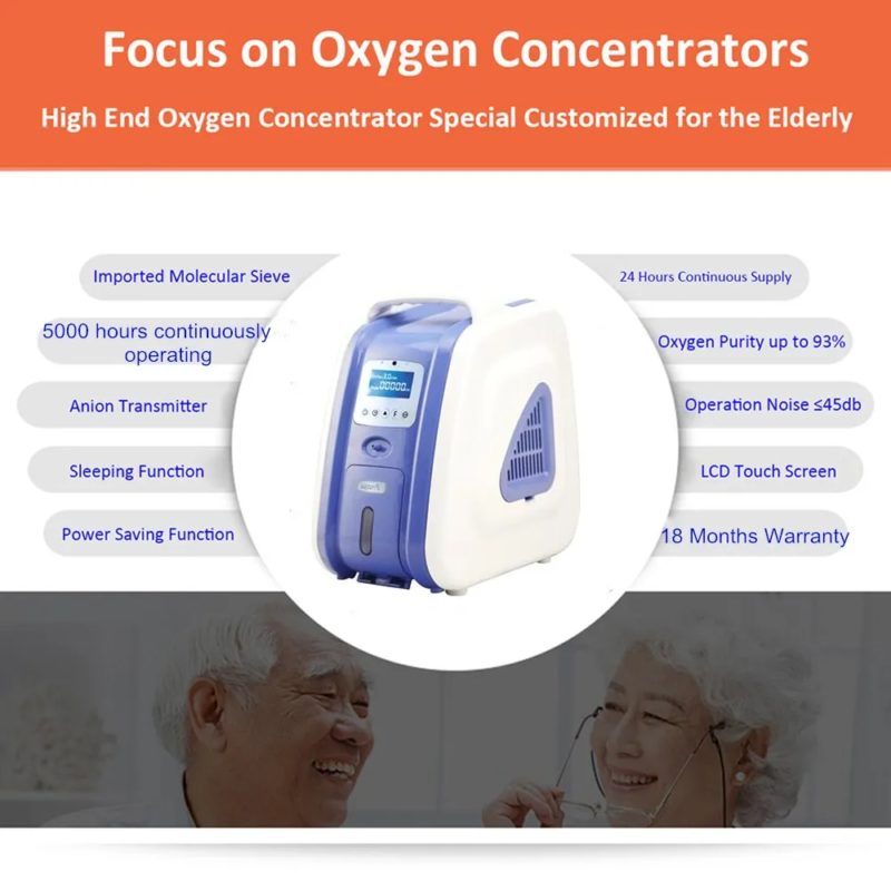 173100-95amrl.jpg Concentrateur d’oxygène portable de 2 à 9L, atomisation réglable, haute pureté 93% ± 3%, faible bruit – Image 6