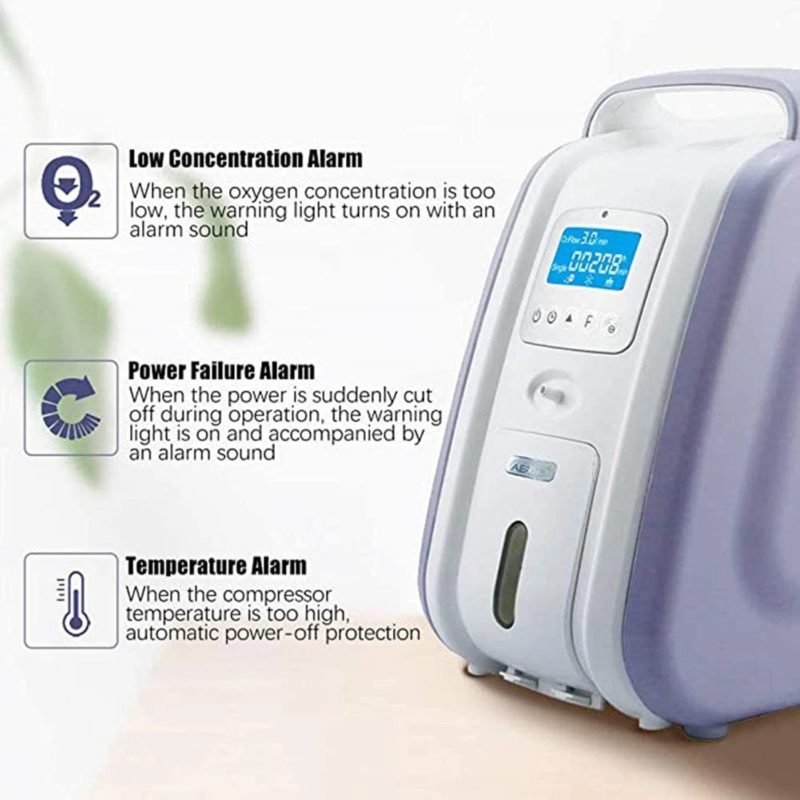 173100-ynpbqq.jpg Concentrateur d’oxygène portable de 2 à 9L, atomisation réglable, haute pureté 93% ± 3%, faible bruit – Image 3