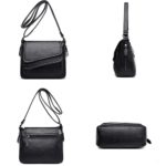 Sacs à bandoulière en cuir, multi-poche, pratique et moderne – Image 3