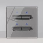 Interrupteur d’éclairage de luxe à bouton-poussoir, en verre trempé, Rj45, TV, Type 86, gris – Image 12