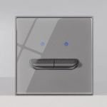 Interrupteur d’éclairage de luxe à bouton-poussoir, en verre trempé, Rj45, TV, Type 86, gris – Image 10