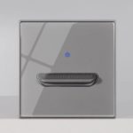 Interrupteur d’éclairage de luxe à bouton-poussoir, en verre trempé, Rj45, TV, Type 86, gris – Image 9