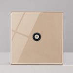 Interrupteur d’éclairage de luxe à bouton-poussoir, en verre trempé, Rj45, TV, Type 86, Or – Image 14