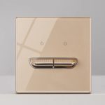 Interrupteur d’éclairage de luxe à bouton-poussoir, en verre trempé, Rj45, TV, Type 86, Or – Image 10