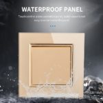 Interrupteur d’éclairage en verre trempé, à bouton-poussoir, 1 voie, 16A, Or – Image 6