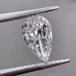 Pierre précieuse Moissanite, taille poire de 0,1 à 13 ct, couleur D VVS1, avec certificat GRA – Image 2
