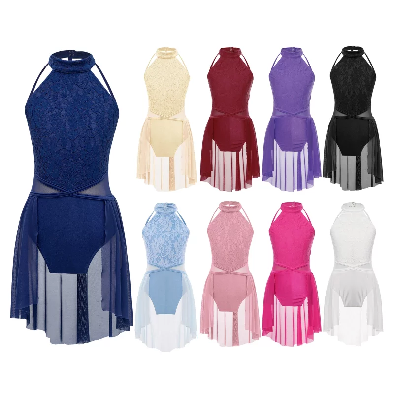 Costume de danse de ballet pour enfant, Justaucorps, respirant et confortable à porter – Image 2