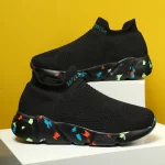 Chaussures de marche à enfiler, respirantes et confortables, baskets ultralégères et décontractés – Image 13