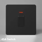 Interrupteur d’éclairage en acier inoxydable, à bouton-poussoir, 2 voies, Rj45, TV, Type 86, noir – Image 8