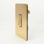 Interrupteur d’éclairage en acier inoxydable, à bouton-poussoir, 2 voies, Rj45, TV, Type 86, Or – Image 2