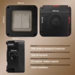 Interrupteur d’éclairage à bouton-poussoir, étanche IP66, 2 voies, pour extérieur, camping car – Image 6