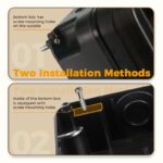 Interrupteur d’éclairage à bouton-poussoir, étanche IP66, 2 voies, pour extérieur, camping car – Image 5