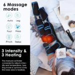 Masseur de jambes à compression d'air, rechargeable, 3 intensités et 6 modes – Image 3