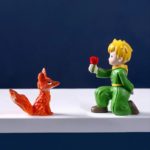 Figurine en résine, Le Petit Prince, Renard et la Rose, artisanat, décoration – Image 3