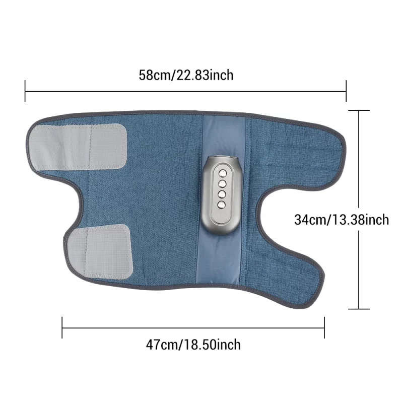 Lot de 2 masseurs chauffants des mollets à pression d’air 360°, appareil de relaxation et de traitement, pressothérapie – Image 8