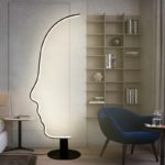 Lampadaire LED en forme de visage humain, 142 cm – Image 4