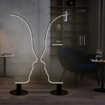 Lampadaire LED en forme de visage humain, 142 cm – Image 5