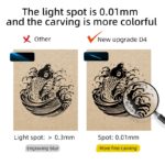 Graveur laser portable, CNC 15W, gravure ≤ 0.01 mm, zone de gravure 150 x 150 mm – Image 6