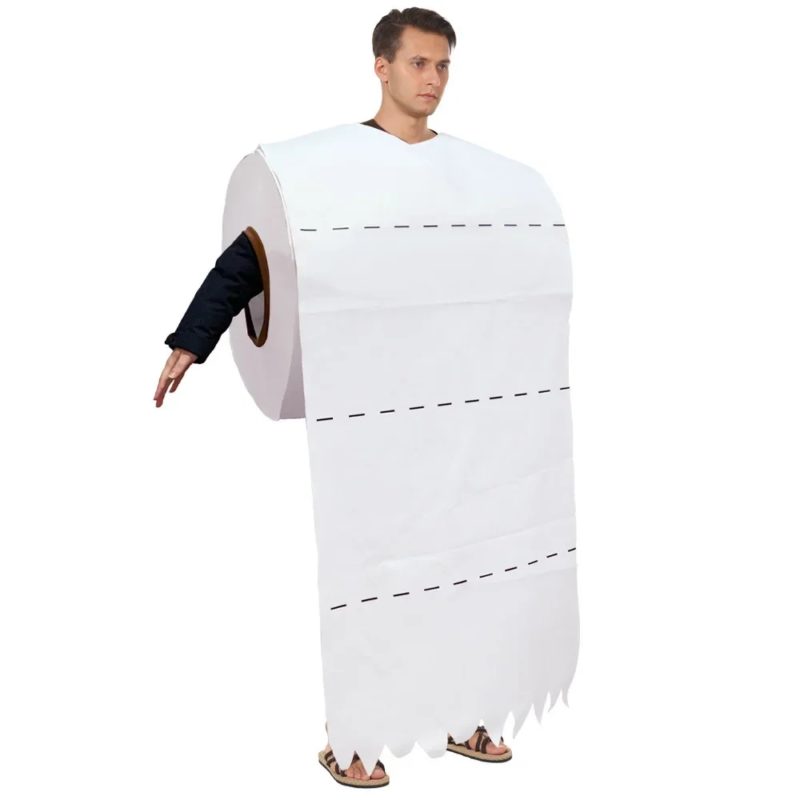 Costume de rouleau de papier toilette, déguisement pour adulte – Image 1