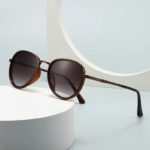 Lunettes de soleil pilote rétro en métal, nuances dégradées, UV400 – Image 2