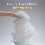 Couette en duvet d'oie 140 x 200 cm, tissu 100% coton égyptien, couette douce et moelleuse, 4 saisons – Image 5