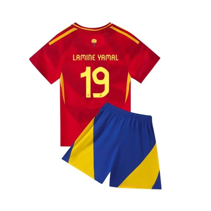 Ensemble maillot et short de football pour enfant, Lamine Yamal, respirant – Image 1