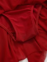 Costume de danse de ballet, patinage artistique pour enfant, justaucorps en maille, strass – Image 6