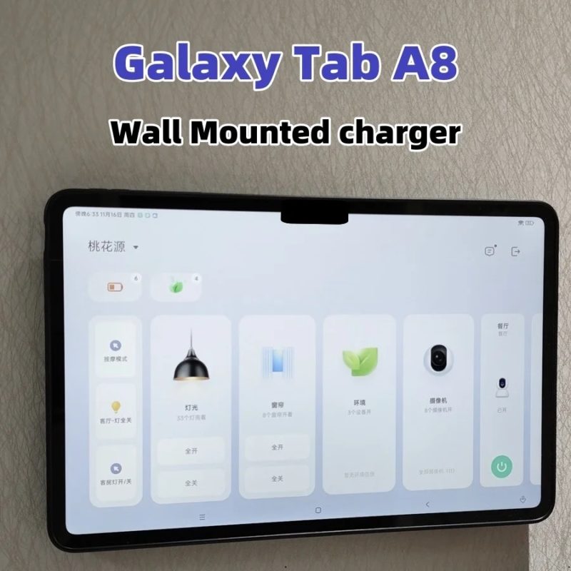 Support mural magnétique pour tablette, Samsung Galaxy Tab A8 10.5", charge rapide 18 W, station de développement – Image 2
